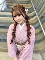 バサラ 大阪なんば店(VASARA)&nbsp;大阪なんば/小紋ヘア/着物ヘア/卒業式ヘア/成人式ヘア