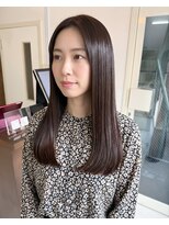 零秒女髪 千里丘店&nbsp;上品な艶髪を叶える美髪ストレートロング髪質改善髪質改善カラー
