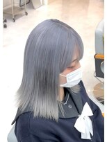 グラム 安城桜井店(gram) ハイトーン_シルバーブルー_ダブルカラー_R81013
