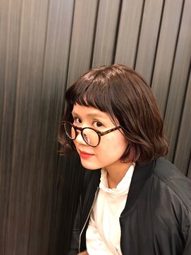 ヘアーデザイン キャラ(HAIR DESIGN KALA) 個性派ボブ ベビーバング×インナーカラー