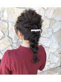 編みおろしアレンジ+シンプルアレンジ