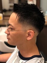 ダブル(DOUBLE) スキンフェード アップバング