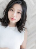 【ROMA】暗髮/ダークカラーでも透明感◎無造作パーマセミディ