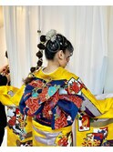 成人式着付けヘアアレンジ【ヘアセット/立川/立川南/国立】