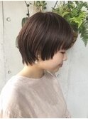 美髪/ネビージュ/大人かわいい/透明感ショート[恵比寿/代官山]