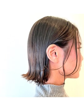 ニコラ(NICOLA) 外はねボブ/ショート/白髪染め/白髪ぼかし/30代40代50代