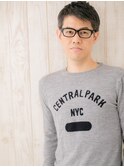 チャコールグレーの大人バーバースタイルQ