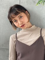 マックス フォー ヘアー(MAX FOR HAIR)&nbsp;【デザインカラー】リップラインのミニボブ×インナーカラー◎
