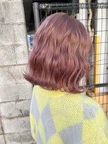 ファンド 千葉(fand)&nbsp;ブリーチカラー/ピンクベージュボブ