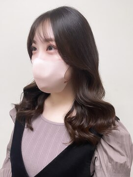 シェノン サントル(CHAINON CENTRE) グレージュカラー/シルキーベージュ/斜めバング[梅田/大阪]