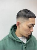 スキンフェード×クロップ