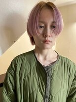 ソイ 下北沢(soi)&nbsp;【roots color】ミニボブ/センターパート/ルーツカラー/ピンク