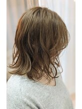 ヘア ヒーリング ラボ(hair healing labo) 小顔くびれヘアブリーチオンカラーミルクティーベージュ