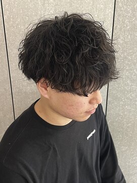 ニアウ 太田店(Niau) メンズマッシュクリームパーマ波巻きスパイラルパーマゆるふわ