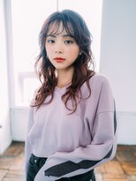 エーバイフー 江坂店(A BY WHO)&nbsp;A BY WHO江坂/パーマ風ロングヘア/透明感カラー