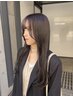 ケアカラー＋カット＋艶トリートメント　￥11000