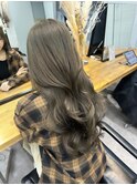 ブリーチなしダブルカラー オリーブグレージュ