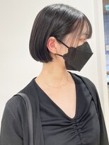 ピルボックス(PILL BOX)&nbsp;ミニボブ/黒髪/ストレートボブ/ショートボブ/切りっぱなし