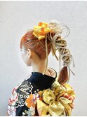 【ポニーテール】成人式/卒業式/結婚式/ヘアセット/アレンジ