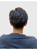 ビジカジツーブロ癖毛風ナチュラルパーマ