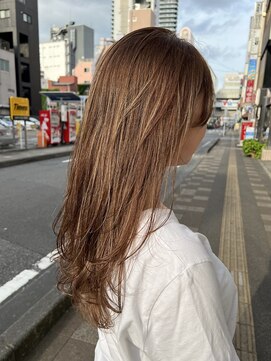 ブリックバイブレイス 千葉 千葉中央(brick by brace) ブリーチなしベージュ×レイヤーカット