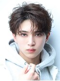 フェザーパーマフェザーショート毛流れセンターパート韓国ヘア野