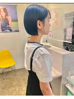 エレノア 藤沢(Eleanor)&nbsp;【ネイビーボブ】上品で透明感ある大人ヘア [藤沢駅]