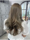 ブリーチカラー ダブルカラー クリーミーベージュ ミルクティー