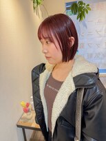 コマド(Comado)&nbsp;プツっとストレートボブ×チェリーレッド