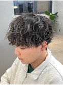 メンズハイライトツイストスパイラルパーマ八王子