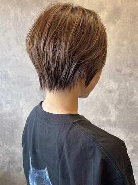 ザ ラブズ ラフズ ヘアー 本店(the loves laughs hair) くすみブラウンショート/抜け感ショート