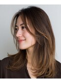 【ハイライトロング】カット&カラーはLOAOLにお任せください♪