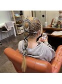 水引ヘアセット