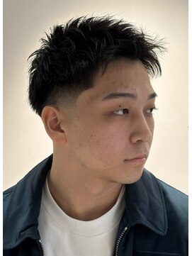 テーパーフェード/ツイストピンパーマ/スパイキーショート＃