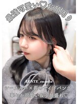 レンテ 千葉(LENTE)&nbsp;シースルーバング×長めサイドバングで華やか盛れ♪/suzuka