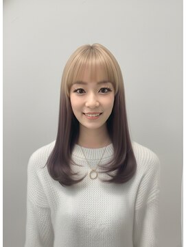 エールバイボヌール(Ere by Bonheur) 【福田】デザインカラーで重めレイヤーも可愛く/西梅田北新地