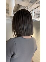 グランルッソ 岡山駅前(GRAN LUSSO)&nbsp;【国富】切りっぱなしボブ　バレイヤージュカラー