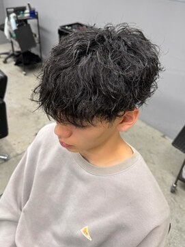 エルマーク 京都駅前(L-MARK) ツイストスパイラルパーマ/メンズ/眉毛/短髪/サーフカール