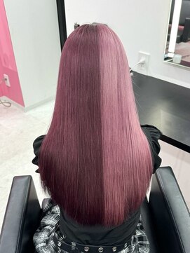 エゴ 池袋(EGO) ピンクカラー/ペールピンク/デザインカラー/ロングリタッチ