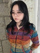 丹 Glossy long layer.