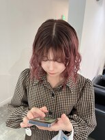 ニナ 梅田(nina)&nbsp;ピンク×ブラウン♪デザインカラー