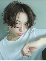 ナヌーク シブヤ(nanuk shibuya) 【nanuk】トレンドのダークグレーカラー×大人めショートボブ◇