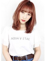 ヘアサロン ガリカ 表参道(hair salon Gallica)&nbsp;☆ 『 ピンク × グレージュ 』外国人風 小顔ミディアム♪ ☆