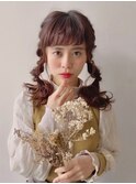 大人かわいい♪低めツインテール