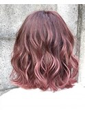 ハイトーン　ハイライトカラー×ピンク#ピンクヘアー