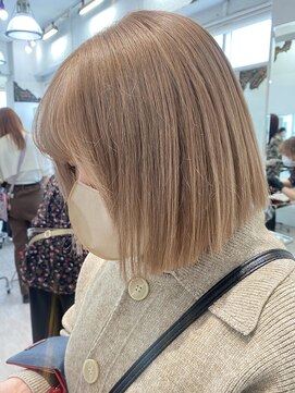 ヘアサロン ドット トウキョウ カラー 町田店(hair salon dot. tokyo color) [杉本真奈美] ミルクティーベージュ [町田駅] グレージュカラー