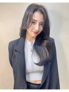 アリスバイアフロート 自由が丘(ALICe by AFLOAT) 韓国くびれヘアグレージュカラー