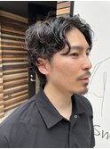 メンズパーマ／髪質改善／イルミナカラー