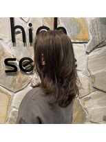 ナチュラルハイセンス 本店(natural high sense) 細めハイライト×ナチュラルアッシュ 似合わせカット/町屋駅