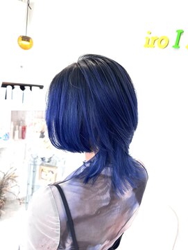 イロアイ(iro I) navy  gradation